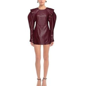NWOT MVP Faux Leather Dress